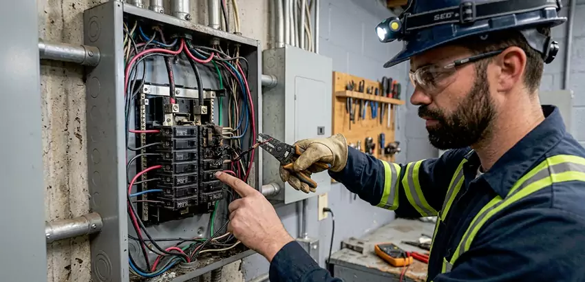 Breaker Box Short Circuit Repair in Hixson